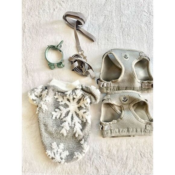 Gray bundle of dog accessories - Picture 2 of 2